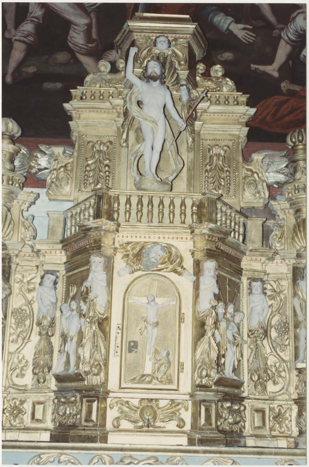tabernacle du maître-autel, vue partielle