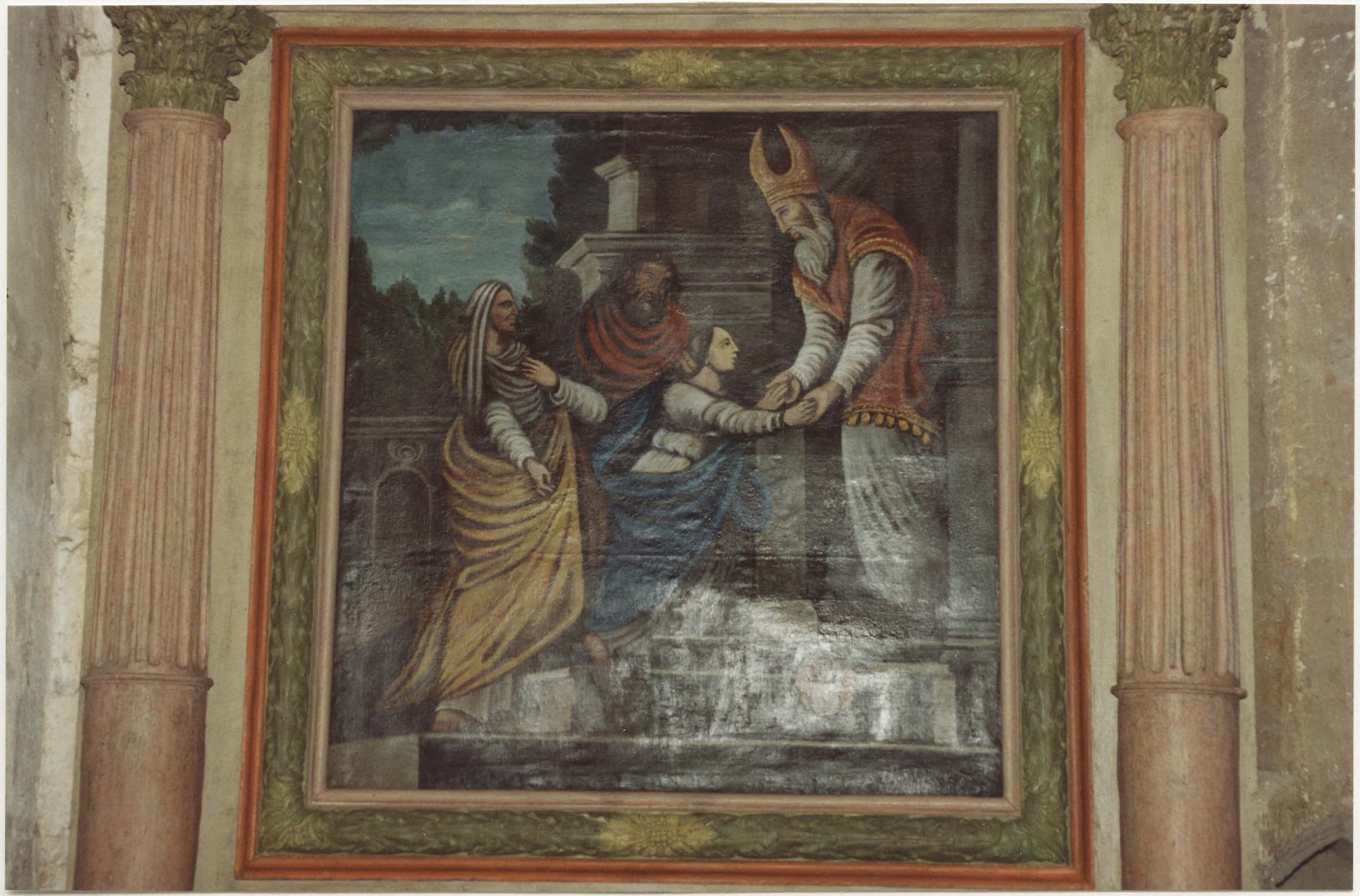 tableau du retable latéral nord : Présentation de Marie au Temple, vue générale