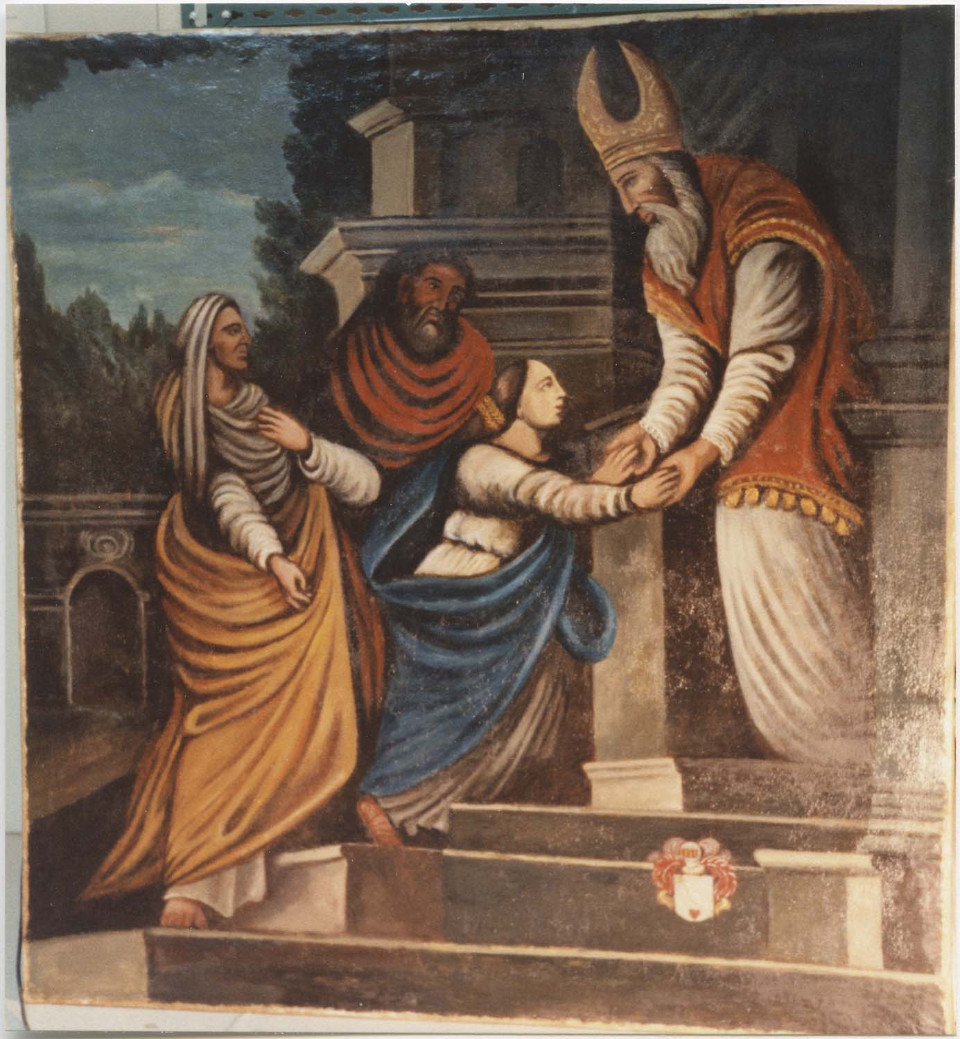 tableau du retable latéral nord : Présentation de Marie au Temple, vue générale