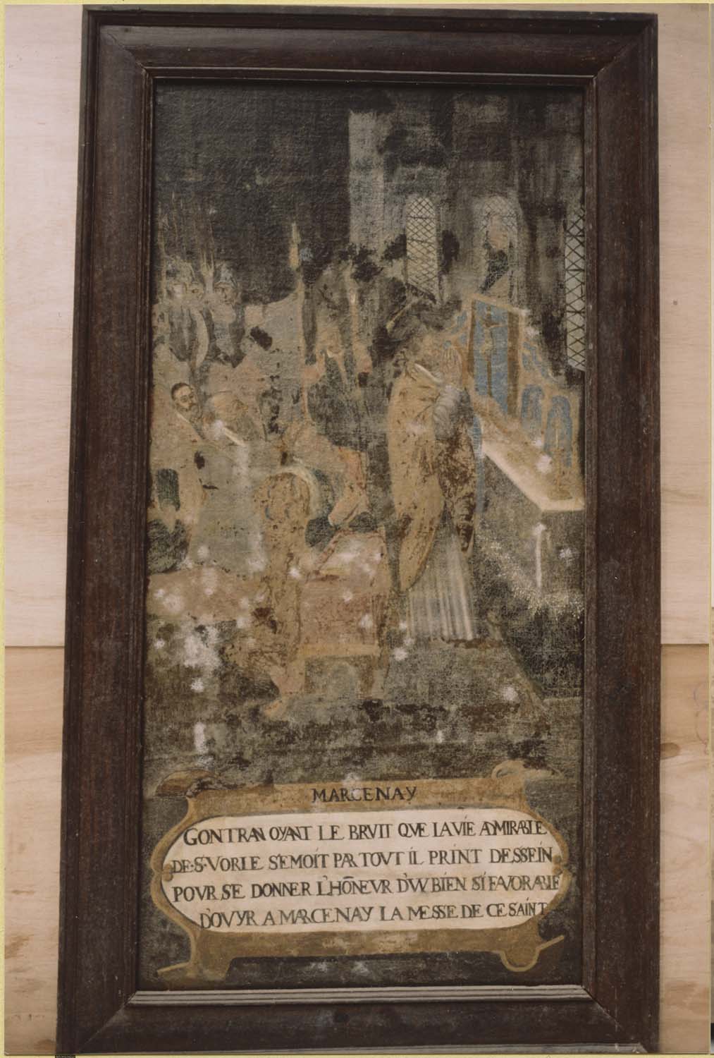 tableau : épisode de la vie de saint Vorles, vue générale