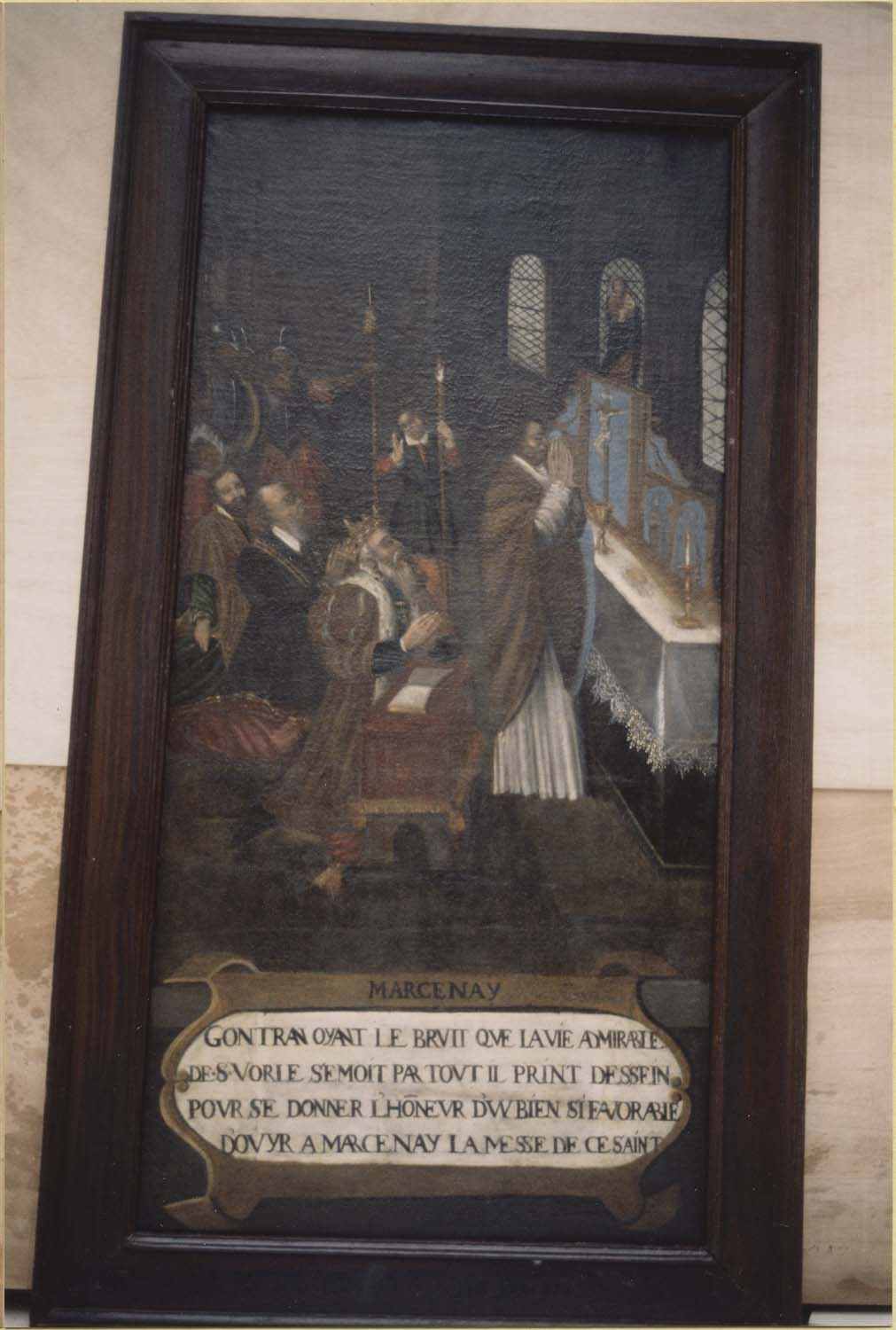 tableau : épisode de la vie de saint Vorles, vue générale