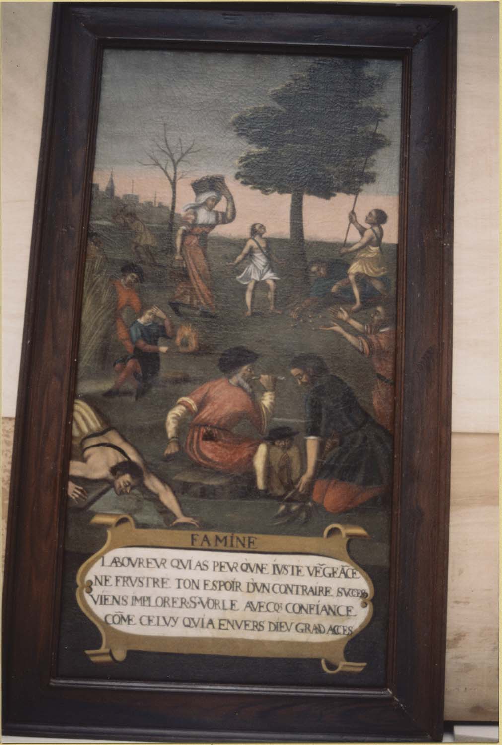 tableau : épisode de la vie de saint Vorles, vue générale