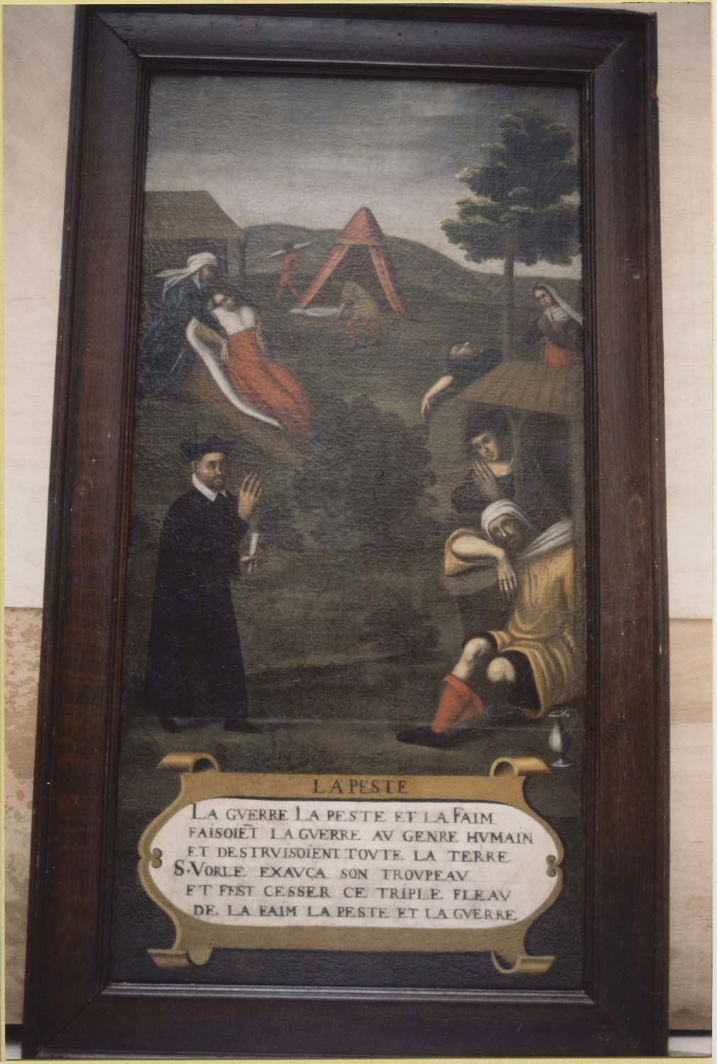 tableau : épisode de la vie de saint Vorles, vue générale