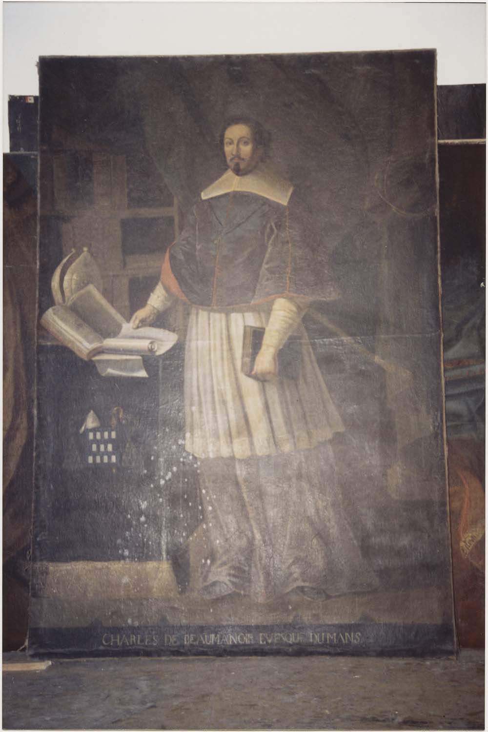 tableau : Charles de Beaumanoir de Lavardin, évêque du Mans, vue générale