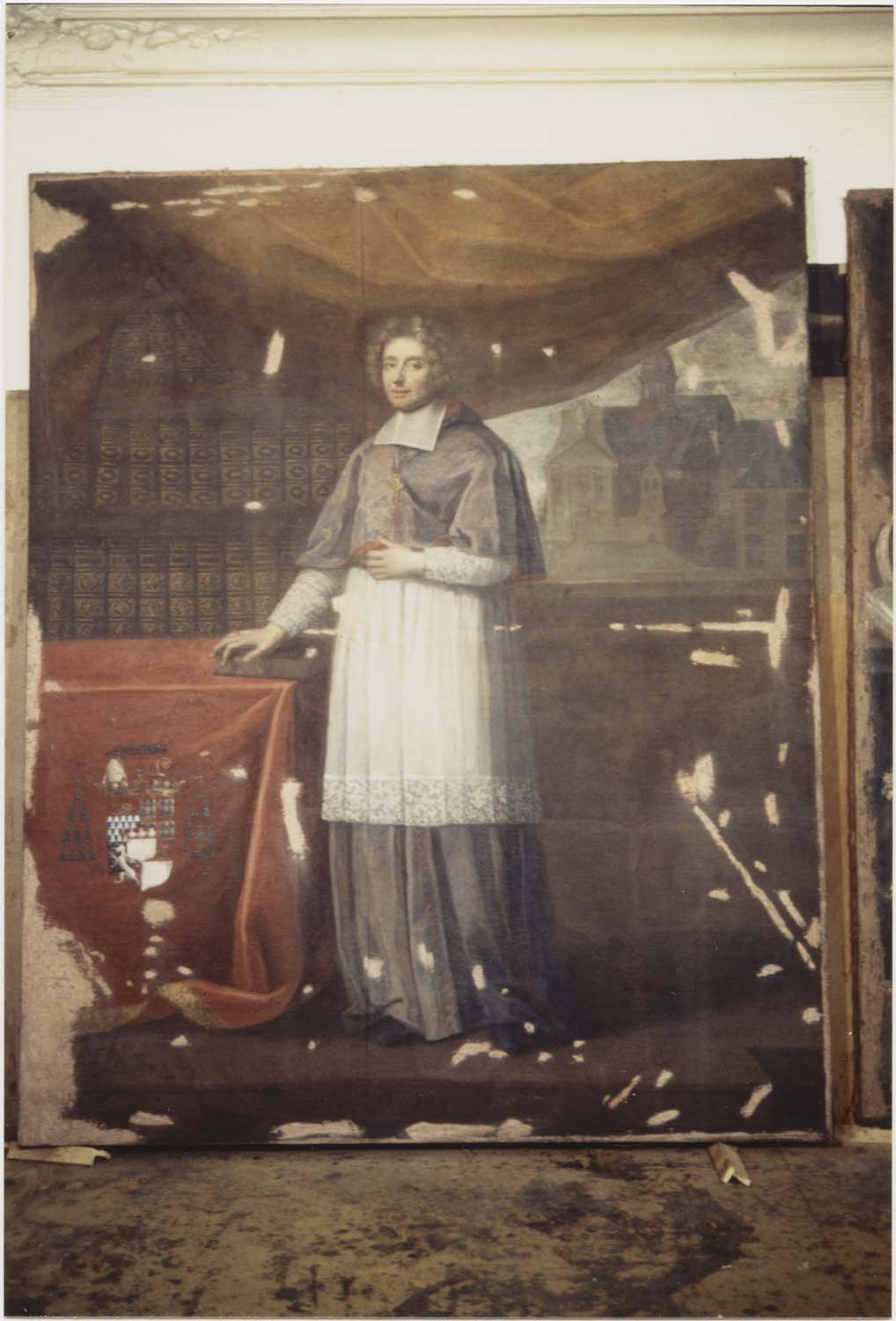 tableau : Louis de la Vergne Montenard de Tressan, évêque du Mans, vue générale
