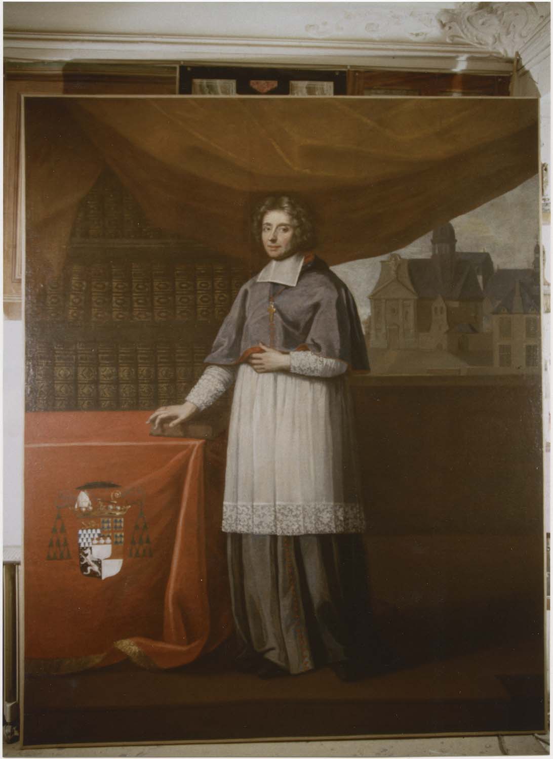 tableau : Louis de la Vergne Montenard de Tressan, évêque du Mans, vue générale