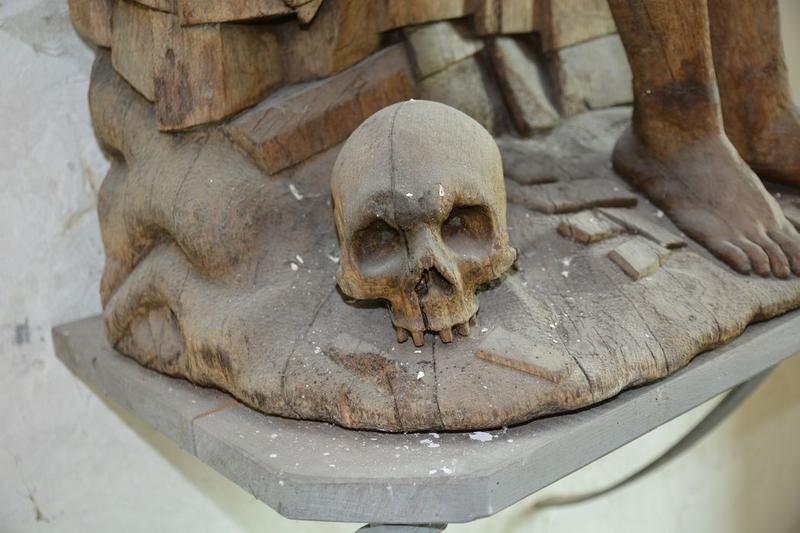 statue : le Christ aux liens, détail