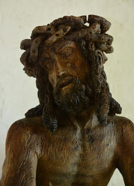 statue : le Christ aux liens, vue partielle
