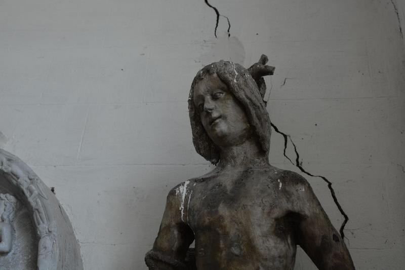 statue : saint Sébastien, vue partielle - © Ministère de la Culture (France), Médiathèque du patrimoine et de la photographie (objets mobiliers), tous droits réservés