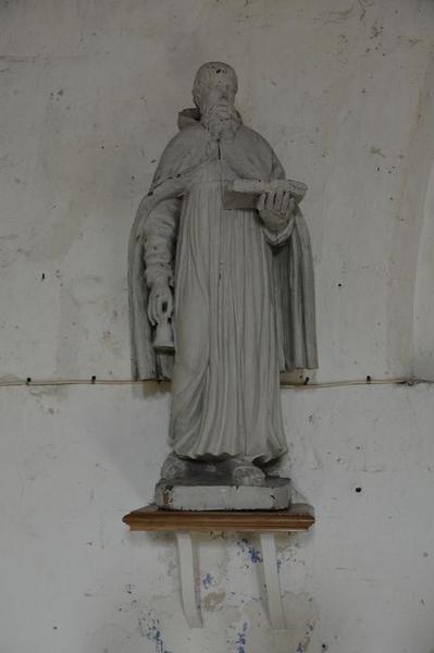 statue : saint Antoine, vue générale - © Ministère de la Culture (France), Médiathèque du patrimoine et de la photographie (objets mobiliers), tous droits réservés