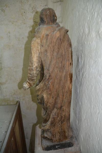 statue : sainte martyre non identifiée, vue générale du revers - © Ministère de la Culture (France), Médiathèque du patrimoine et de la photographie (objets mobiliers), tous droits réservés