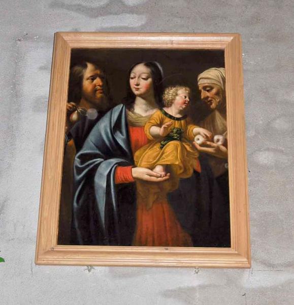 tableau : la Vierge et l'Enfant adorés par les bergers