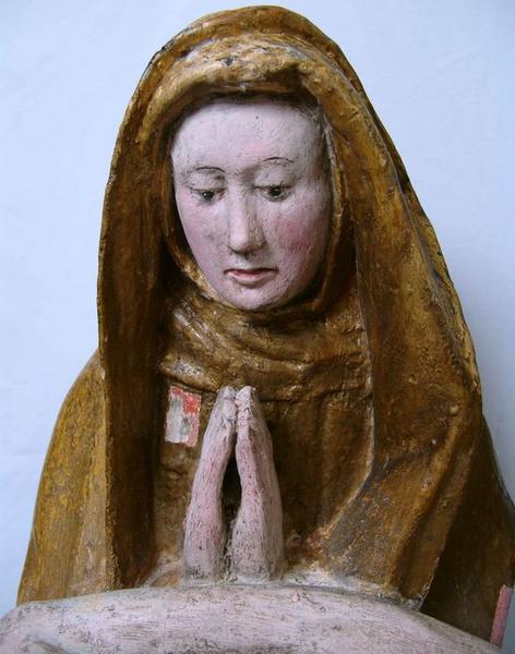 groupe sculpté : Vierge de Pitié, détail - © Ministère de la Culture (France), Médiathèque du patrimoine et de la photographie (objets mobiliers), tous droits réservés