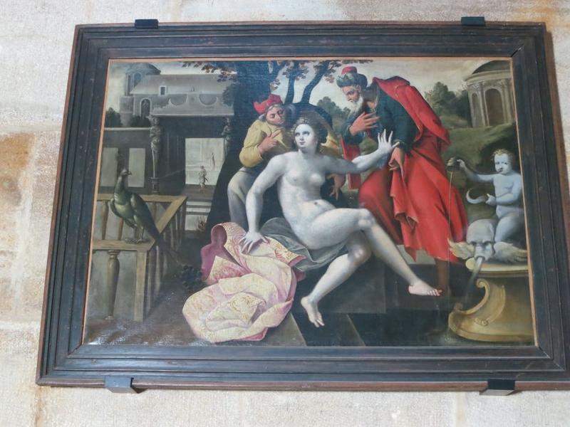 tableau : Suzanne au bain, vue générale