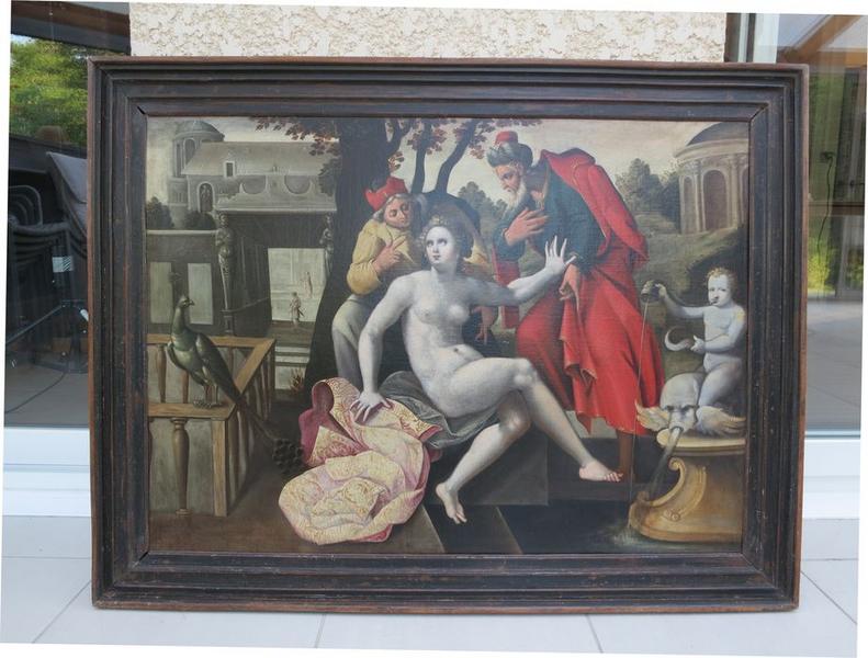 tableau : Suzanne au bain, vue générale