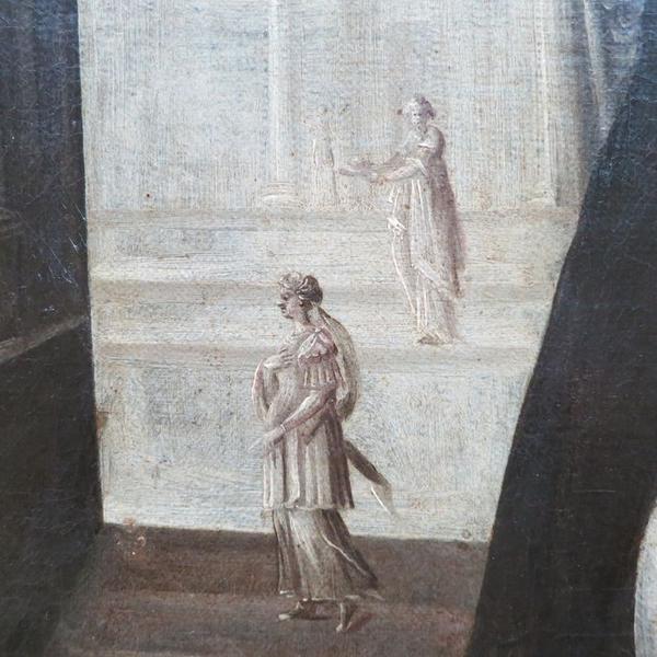 tableau : Suzanne au bain, détail