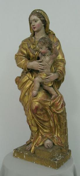 statue : Vierge à l'enfant, vue générale