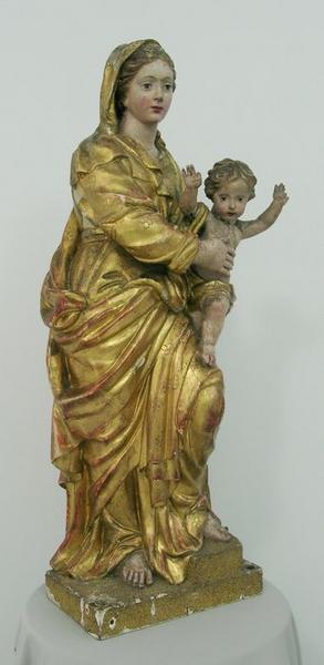 statue : Vierge à l'enfant, vue générale