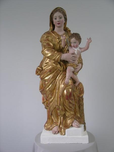 statue : Vierge à l'enfant, vue générale