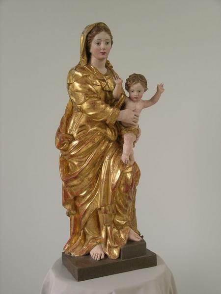 statue : Vierge à l'enfant, vue générale