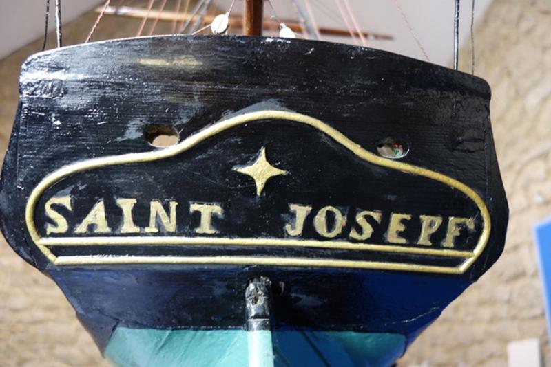 ex-voto (maquette de bateau) dit le Saint-Joseph, détail