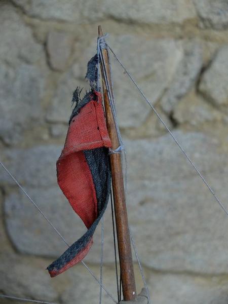 ex-voto (maquette de bateau), détail