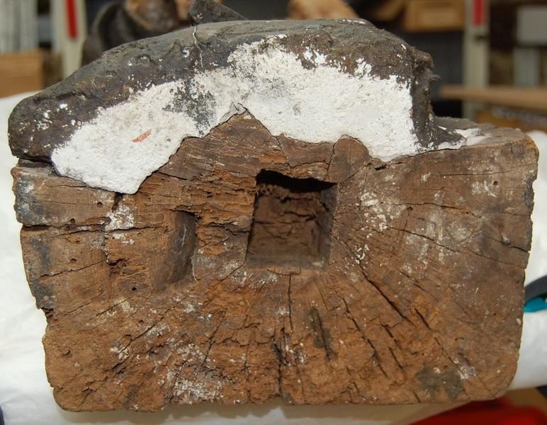 statue : saint Benoît, détail