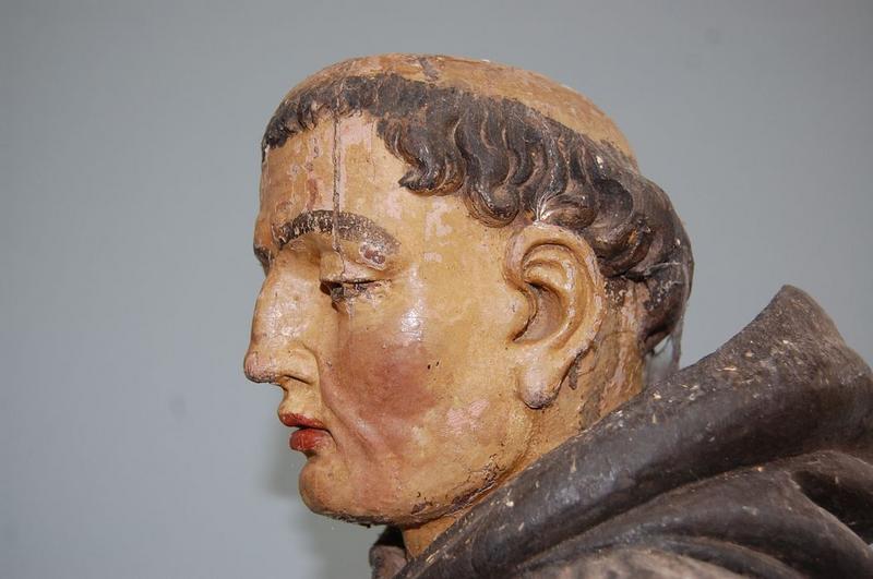 statue : saint Benoît, détail