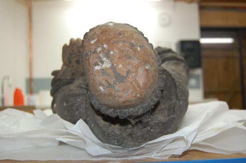 statue : saint Benoît, détail