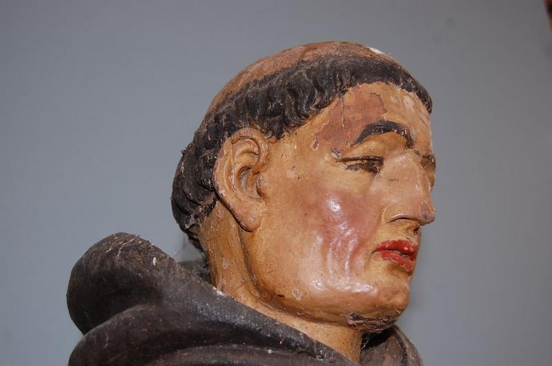 statue : saint Benoît, détail