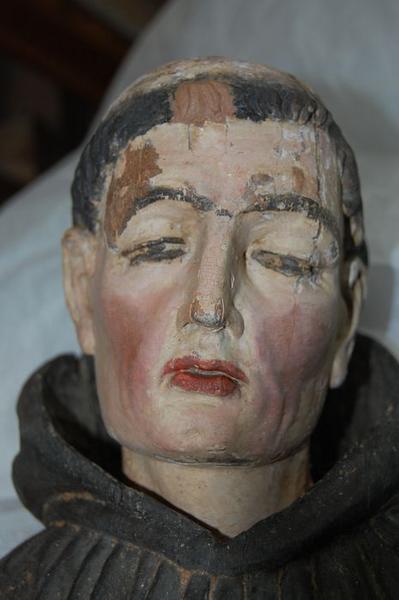 statue : saint Benoît, détail