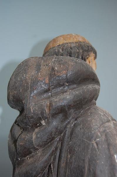 statue : saint Benoît, détail