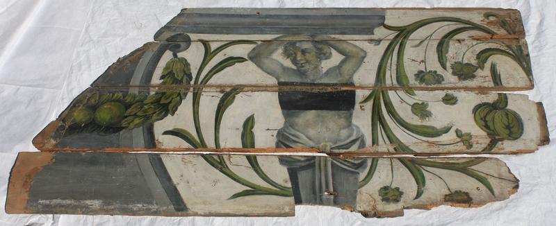 peinture monumentale (plafond déposé), détail