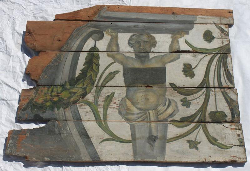 peinture monumentale (plafond déposé), détail