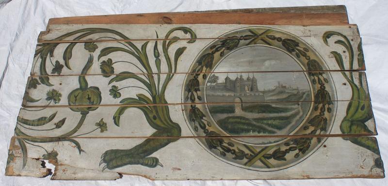 peinture monumentale (plafond déposé), détail