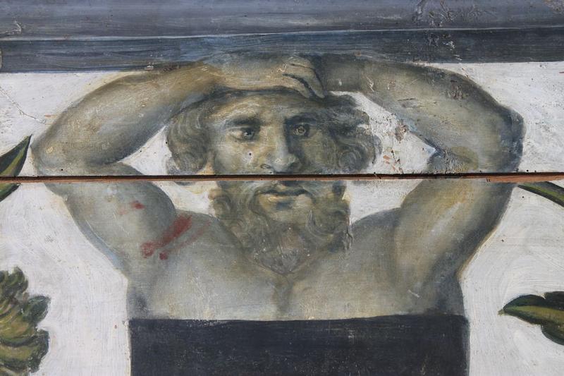 peinture monumentale (plafond déposé), détail
