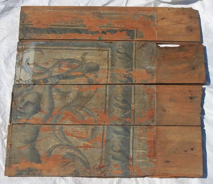 peinture monumentale (plafond déposé), détail