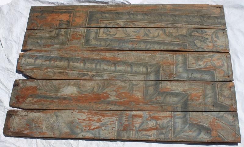 peinture monumentale (plafond déposé), détail
