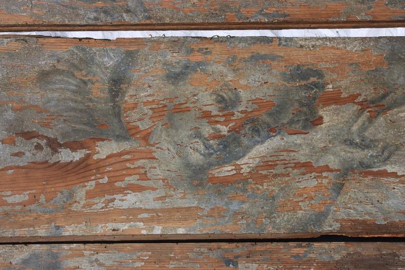 peinture monumentale (plafond déposé), détail