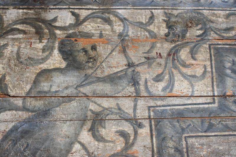 peinture monumentale (plafond déposé), détail