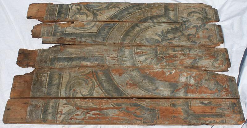 peinture monumentale (plafond déposé), détail