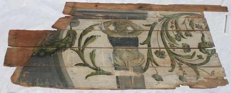 peinture monumentale (plafond déposé), détail
