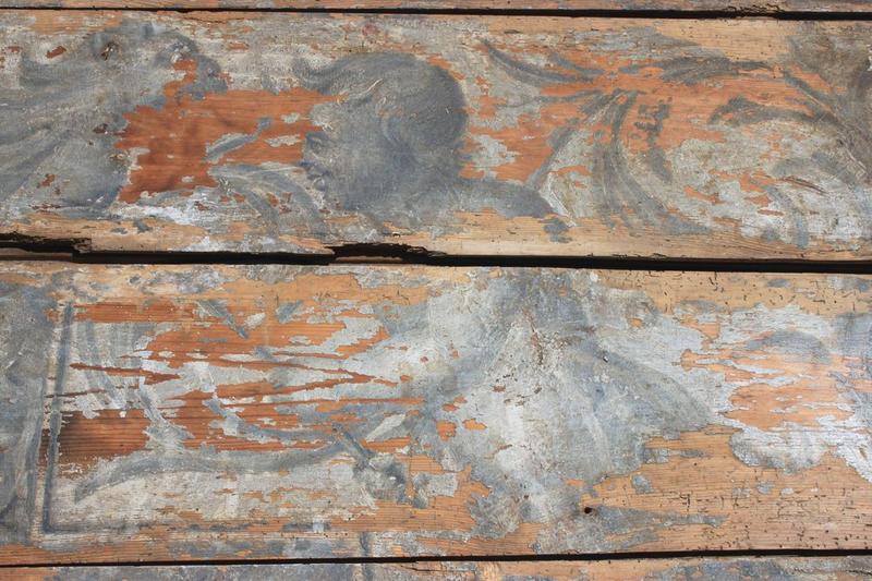 peinture monumentale (plafond déposé), détail