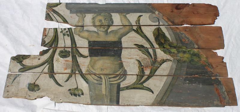 peinture monumentale (plafond déposé), détail