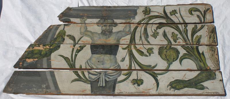 peinture monumentale (plafond déposé), détail