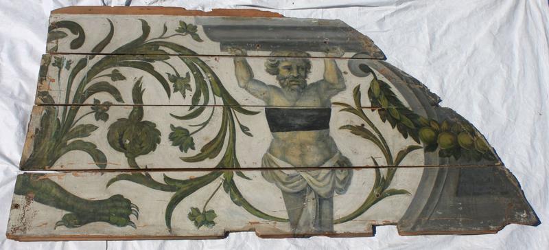 peinture monumentale (plafond déposé), détail