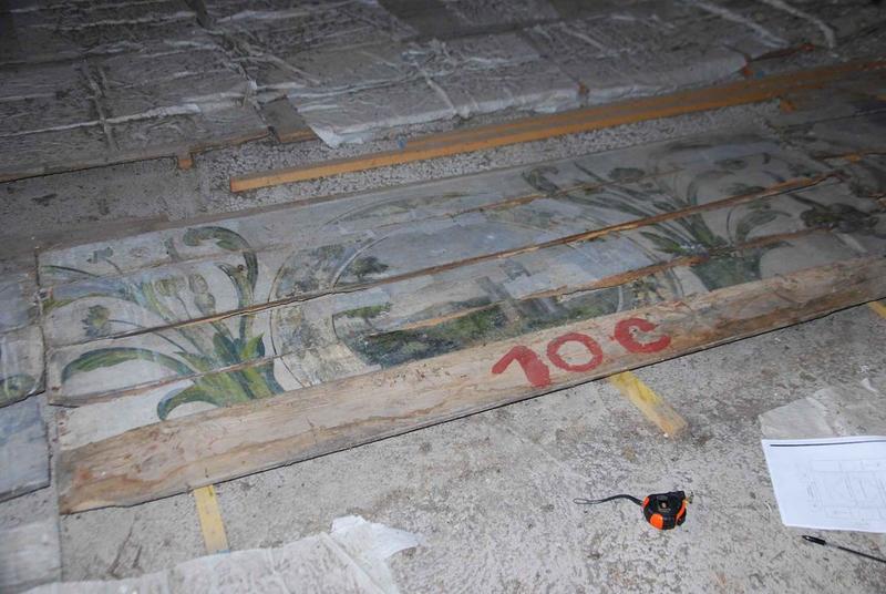 peinture monumentale (plafond déposé), détail