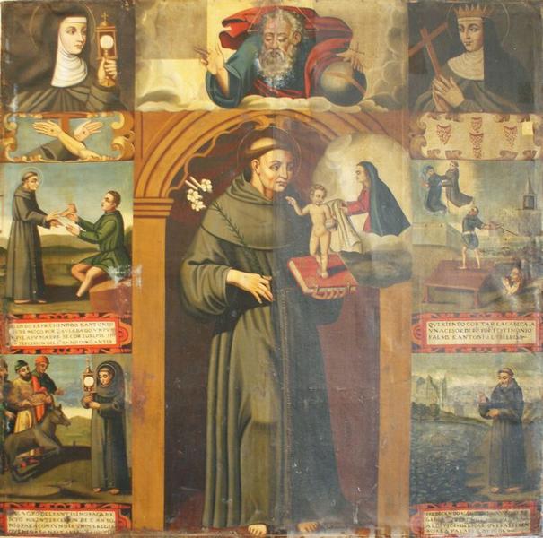 tableau : scènes de la vie de saint Antoine de Padoue, vue générale