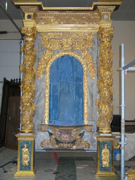 retable du maître-autel, vue partielle
