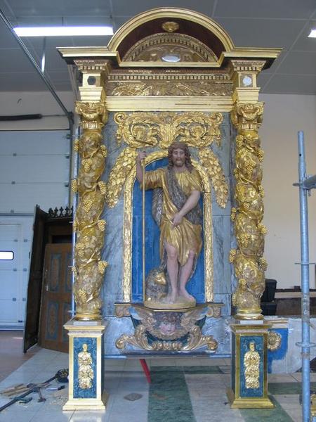 retable du maître-autel, vue partielle